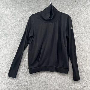 ALO Yoga Black Turtleneck Sweater Sleek Minimalist Design